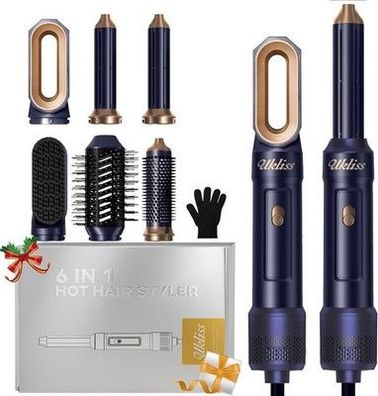 UKLISS Hairstyler 6 in 1, Haartrockner & Haarstyler mit Hair Dryer, Automatisch