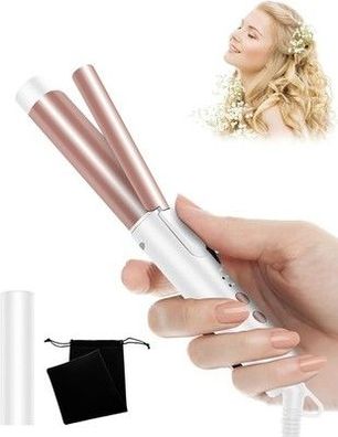 UKLISS Mini Lockenstab 25mm - Lockenstab Kurze Haare 160-200°C, Reise Mini Hair