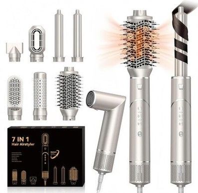 UKLISS 7 in 1 Pro Airstyler & Ionen Föhn [110,000RPM] High-speed Haartrockner