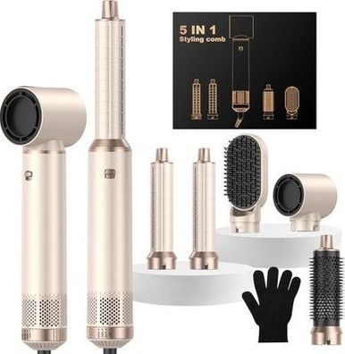 OKWRAP Hair Styler Set Haarstyler Hairstyler 5 in 1 Airstyler Air Curlers Föhn