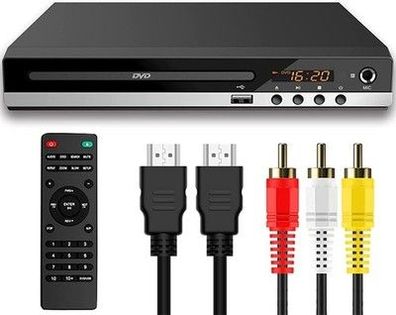 DVD Player für Fernseher, Mini CD/DVD Player, Regionen Free 1080P HDMI-Anschluss