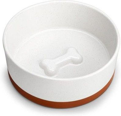 Malacasa Keramik Hundenapf – 1920 ml Futternapf für große Hunde & Katzen – weiß