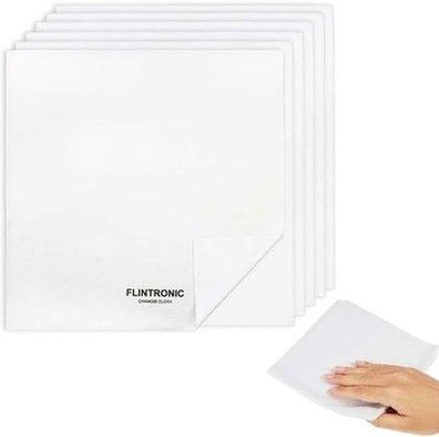 Flintronic 6er Pack Reinigungstücher, Fusselfreie Tücher, Staubtuch, 25 x 25 cm