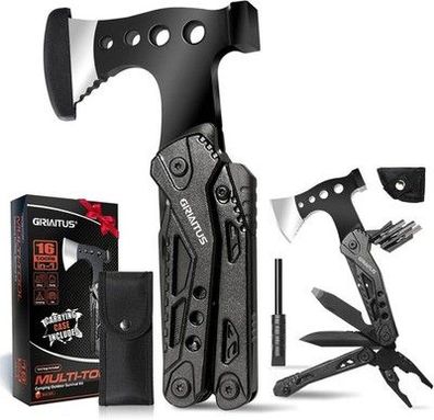 Geschenke für Männer 16-IN-1 Multitool Camping Zubehör Geschenk Vatertag Gadget