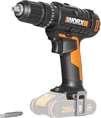 WORX WX370.9 Akku Schlagbohrschrauber 20V - 50Nm, 2-Gang-Getriebe & LED-Licht