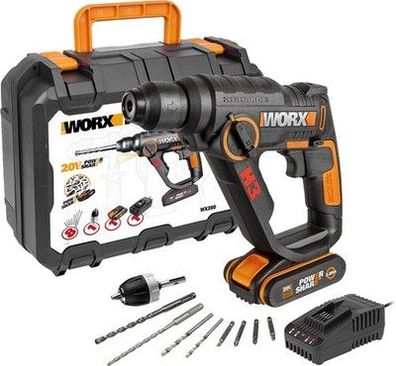 WORX WX390 SDS-Plus Bohrhammer – 20 V Bohrmaschine mit pneumatischem Schlagwerk