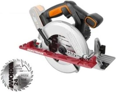 WORX WX530.9 Akku-Handkreissäge 20V – Kreissäge mit Absaug-Adapter – ohne Akku
