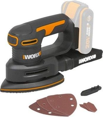 WORX WX822.9 Akku-Dreieckschleifer 20V Elektrisch 20V Schleifmaschine, ohne Akku