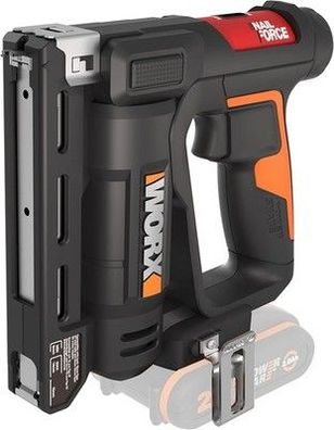 WORX NailForce Akku Nagler und Tacker 20V WX843.9 - für 15mm Nägel, ohne Akku