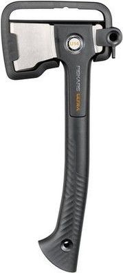 Fiskars Ultra Universalaxt U14, Kompakte Allzweck-Axt, 35,5 cm, Schwarz, 1086010