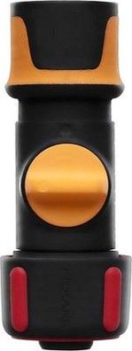 Fiskars Schlauchanschluss, Mit ON/OFF-Ventil, SoftGrip-Kontaktpunkte, 1027087