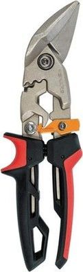 Fiskars Blechschere, Versetzter linker Schnitt, Bis 40% mehr Kraft, Länge 252cm
