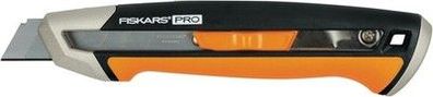 Fiskars Cuttermesser, Länge 16,5 cm, Inklusive Klinge (18mm), Rostfreie, 1027227
