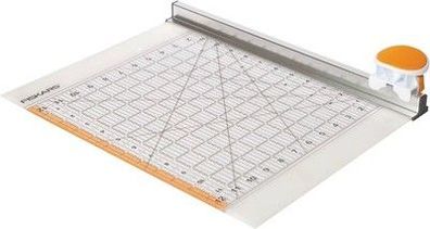 Fiskars Rollmesser Ø 45mm mit Lineal, 12” x 12”, Orange/Weiß, 1016264, Schneider