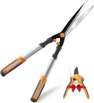 AIRAJ Heckenschere 60cm, leichte Heckenschere, Für Form-und Rückschnitt, Hecken