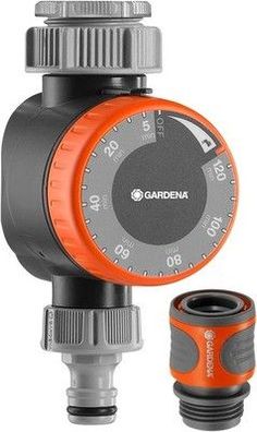 Gardena Mechanische Wasserzeitschaltuhr mit Durchflussregelung 31169 Braun/A