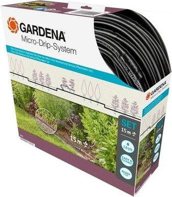 Gardena Start Set Pflanzreihen S: Micro-Drip-Gartenbewässerungssystem, 13010-20