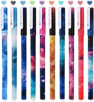 OFFCUP Schreiben Fineliner, 10 Stück Flamingo Gel Pen Set Gelstifte Bunt, Stifte