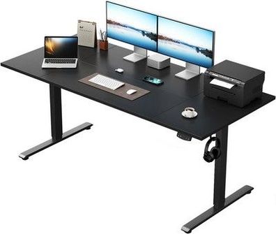 Klicelor Höhenverstellbarer elektrischer Schreibtisch, 120 x 80 cm, Gaming-Tisch