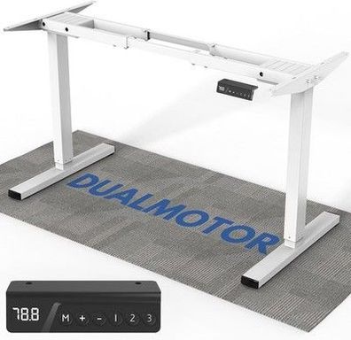 Höhenverstellbarer Schreibtisch Gestell mit 2 Motoren, Tischgestell, elektrisch