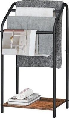 HOOBRO Handtuchhalter, Handtuchständer 4 Handtuchstangen, 41,5 x 28,5 x 79,5 cm