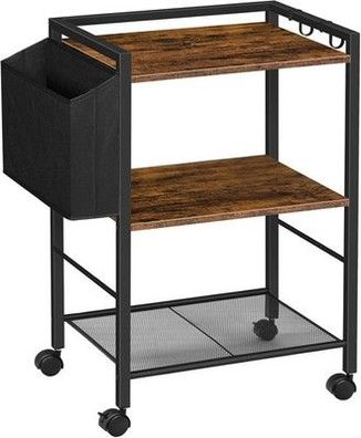 HOOBRO Druckertisch, Druckerständer, 3 Ebenen Druckerwagen, 52 x 40 x 80,5 cm