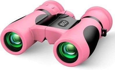 Geschenk Mädchen 3-12 Jahre, Kinder Ferngläser Spielzeug Mädchen, Camping, rosa