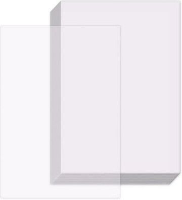 OSDUE 50 Blatt Transparentpapier, 53g DIN A4 Pauspapier weiß & Bedruckbar