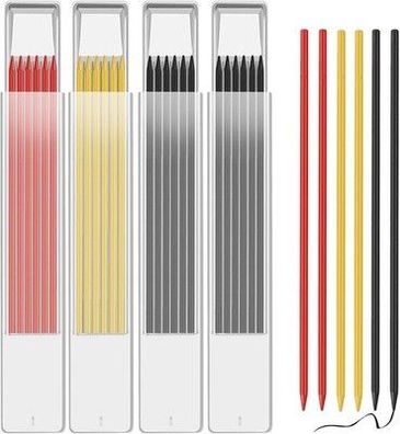 OSDUE 24 Stück Bleistiftminen für Zimmermannsbleistift, 2,8 mm Solide, Stifte