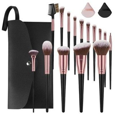 Vicloon Pinselset Makeup, 15 Stück Pinsel Set, Makeup Pinsel Mit Schminktasche