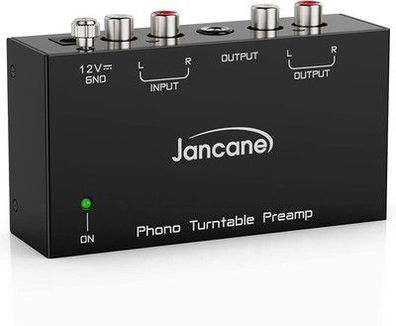 Phono Vorverstärker, Vorverstärker mit RCA-Eingang 12 Volt DC Adapter, rauscharm