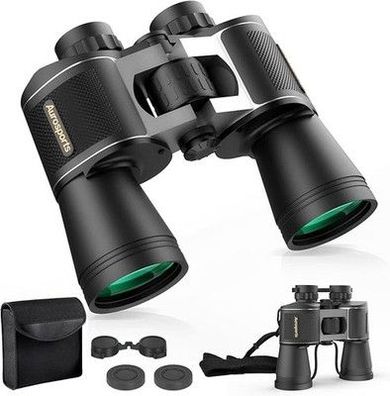 20x52 HD Fernglas Erwachsene Aurosports Fernglas für Erwachsene Jagd schwarz