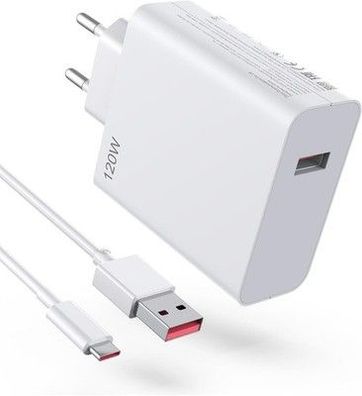 120W USB Ladegerät USB Netzteil Turbo Hyper Charge Schnellladegerät mit 6A Typ C