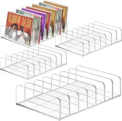 Durchsichtiger CD-Halter 4 Stk CD-Aufbewahrungsregal Acryl CD-Organizer-Ständer