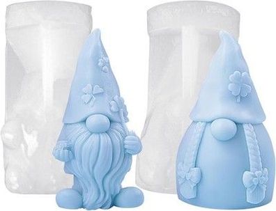 2 Stück Silikonformen Gießformen, 3D Silikonform Weihnachten, Silikonformen