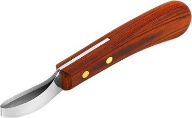 QWORK® Premium Edelstahl Hufmesser Griff, Schlaufenmesser, Hufmesser für Pferde