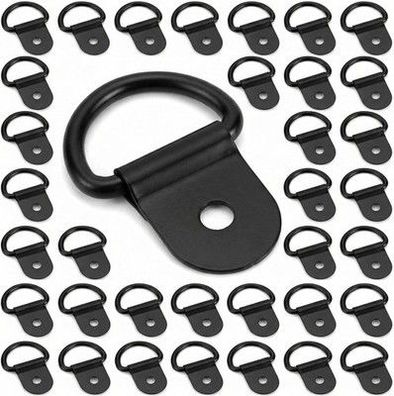 QWORK® 30 Stück D Ringe Aufbauring Zurröse, Innendurchmesser 20 mm, Last 100KG