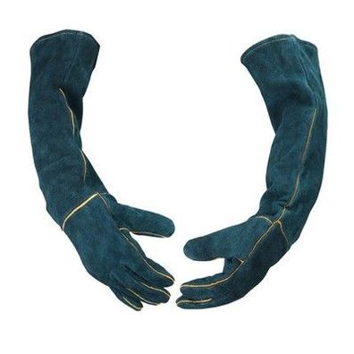 QWORK® Bissfeste Handschuhe 60 cm, Schnittfeste Handschuhe, Schutzhandschuhe