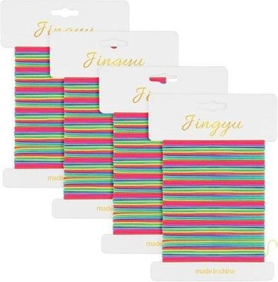 AUAUY Buntes Perlenseil, 40m Gummiband für Armbänder Nylonschnur, 1.0mm, DIY
