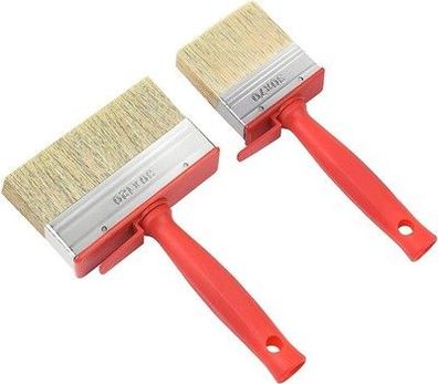 Ainiv Lasur Pinsel-Set, 2 Stück Flachpinsel Set, 70 x 120mm/ 30 x 120mm, Malen
