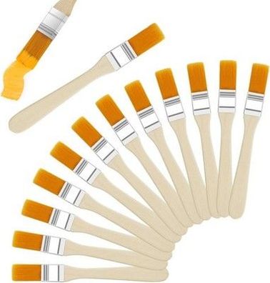 Ainiv 12-teiliges kleines Pinsel-Set, flache Pinsel, Malwerkzeuge