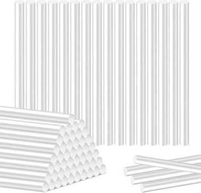 Ainiv 50x Heißklebesticks, 7 x 100 mm, Heißklebestifte Transparent Heißkleber