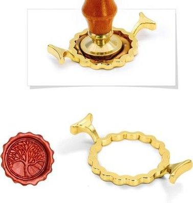 Metall Wachs Siegel Formen für 1 Zoll Wachs Siegel Stempel, runden Blumenform