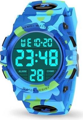 Dislocati Mehrstil LED wasserdichte Digitaluhr Wecker für Kinder - Spielzeug
