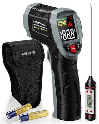 Eventek [3 in 1] Infrarot Thermometer, -50°C 600°C Temperaturmessgerät, Küche