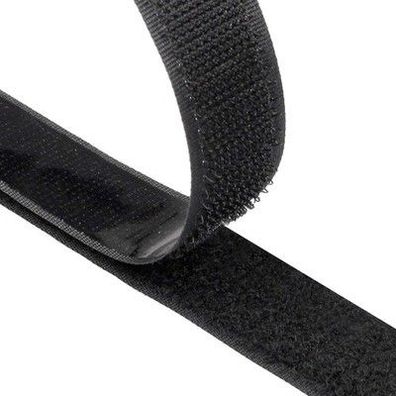 Klettband Selbstklebend 8 Meter Extra Stark, Doppelseitig Klebende - Schwarz
