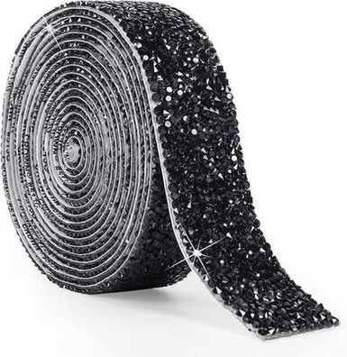 tenn well Selbstklebende Strassstreifen, 30 mm Harz-Strassband, Glitzerstreifen
