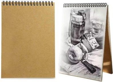 Zeichnen A4 Skizzenbuch, Sketchbook, Zeichenpapier 160gsm Skizzenblock 30 Blatt