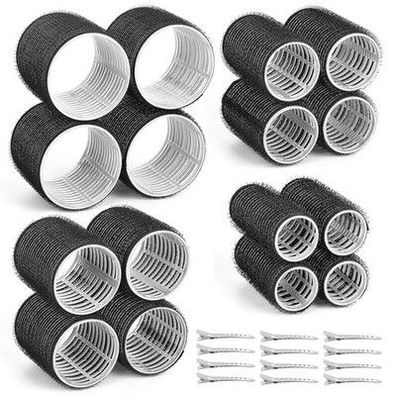 Lockenwickler Große Locken Set, 28 Stücke 4 Größe Hitzefreie Jumbo Groß Kleine