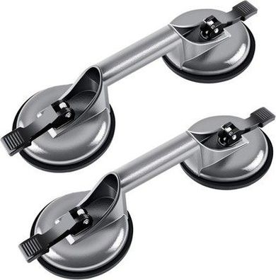 Forever Speed 2x Saugheber Aluminium Saugnapf 120 mm max.100kg mit 2 Saugnäpfen